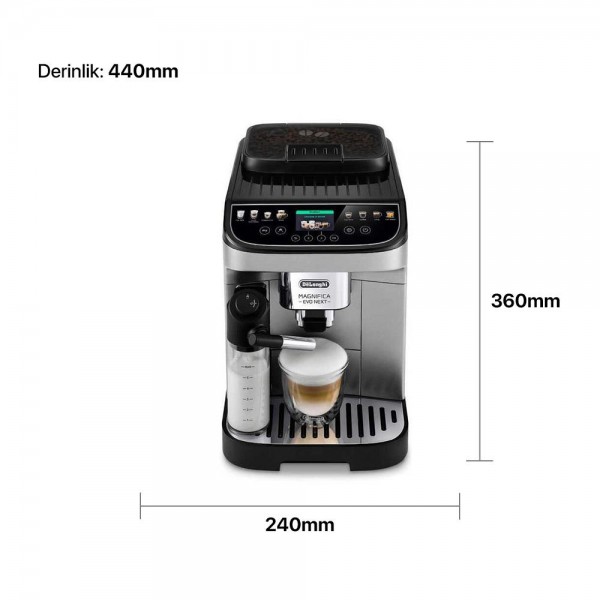 Outlet De'Longhi Magnifica Evo ECAM290.61.B Tam Otomatik Espresso Kahve Makinesi 15 Bar Outlet De'Longhi Magnifica Evo ECAM290.61.B Tam Otomatik Espresso Kahve Makinesi 15 Bar