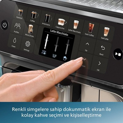 Outlet Philips 5500 Serisi LatteGo EP5547/90 Tam Otomatik Espresso Kahve Makinesi 20 İçecek