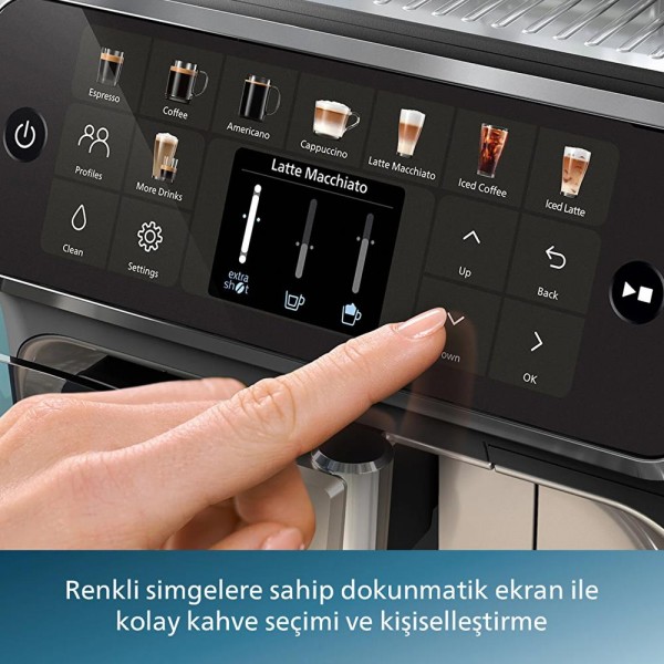 Outlet Philips 5500 Serisi LatteGo EP5547/90 Tam Otomatik Espresso Kahve Makinesi 20 İçecek Outlet Philips 5500 Serisi LatteGo EP5547/90 Tam Otomatik Espresso Kahve Makinesi 20 İçecek