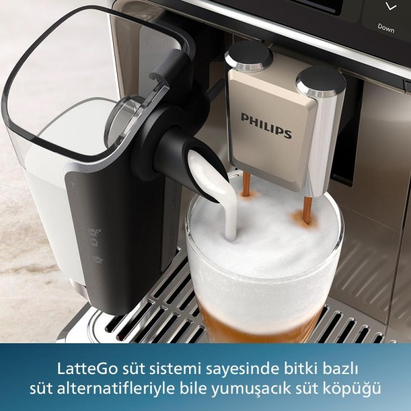Outlet Philips 5500 Serisi LatteGo EP5547/90 Tam Otomatik Espresso Kahve Makinesi 20 İçecek Outlet Philips 5500 Serisi LatteGo EP5547/90 Tam Otomatik Espresso Kahve Makinesi 20 İçecek