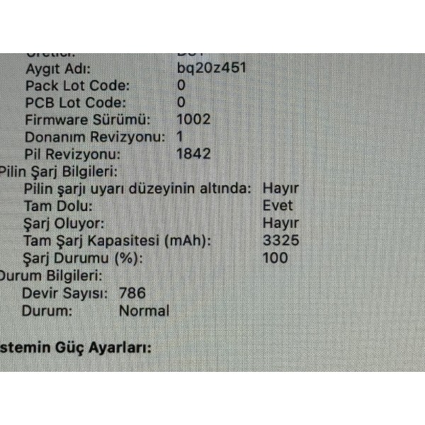 Yenilenmiş Macbook Air 13" 2020 M1 256 GB 8 GB Ram C Kalite (AÇIKLAMAYI OKUYUN )