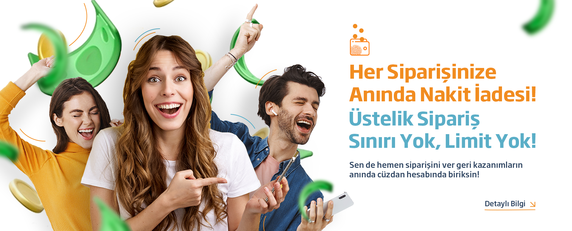 Siparişine Anında Nakit İade